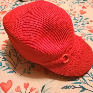 Nine West Red Hat